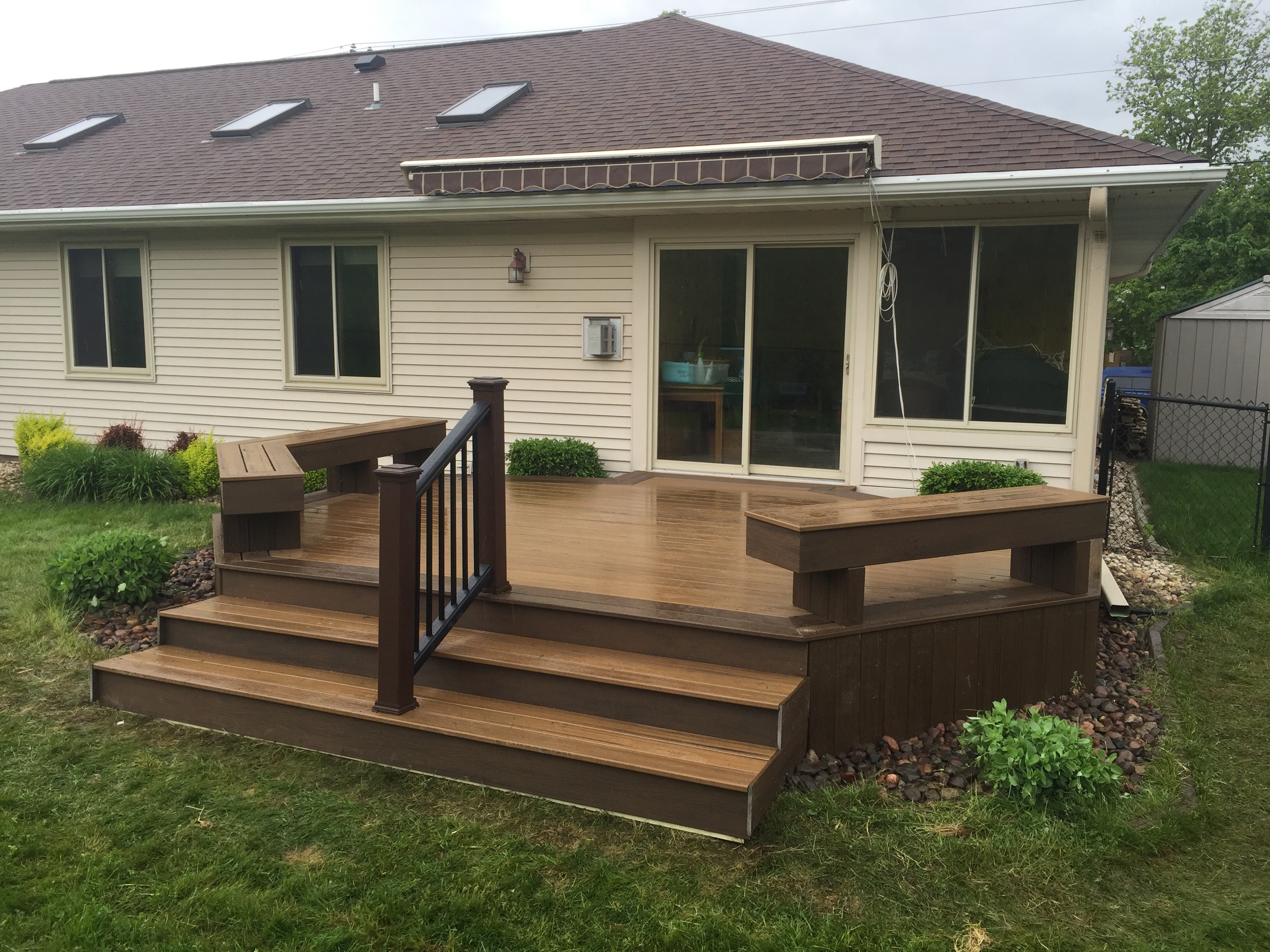Havana Gold Deck with Spiced Rum Skirting in Mc Farland, WI
