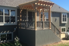 Cedar Pergola and Trex Deck